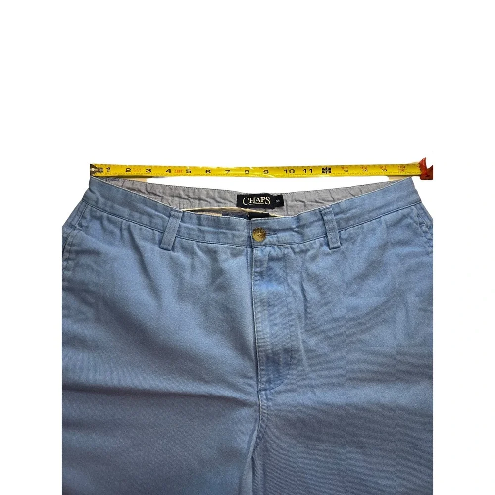 CHAPS Baby Blue Chino‎ Shorts Men's Size 34 Casual Boating Golf Fishing